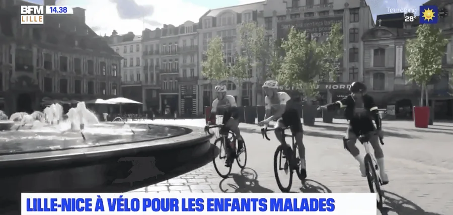Partis de Lille, trois jeunes vont rejoindre Nice à vélo afin de récolter des dons pour les enfants malades