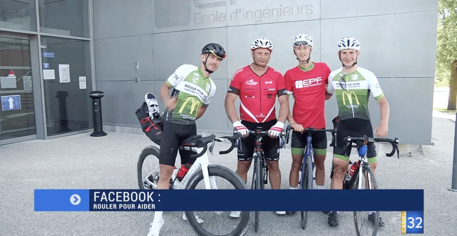 Trois jeunes cyclistes traversent la France pour aider les enfants hospitalisés